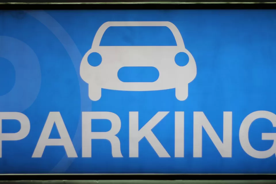 Parking Sign Blue